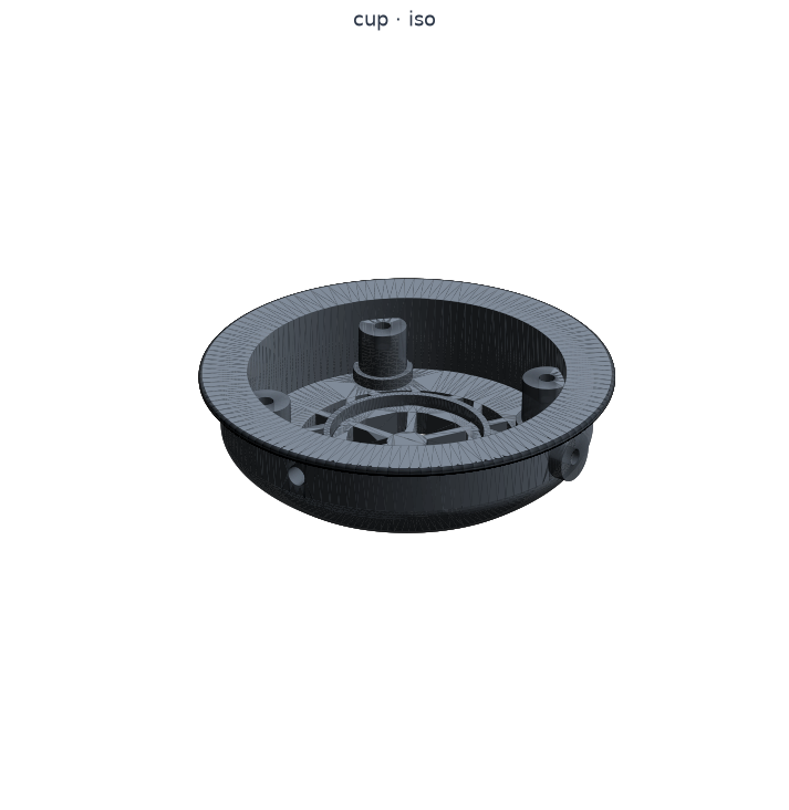 Cup, 3D render