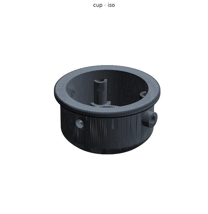 Cup, 3D render