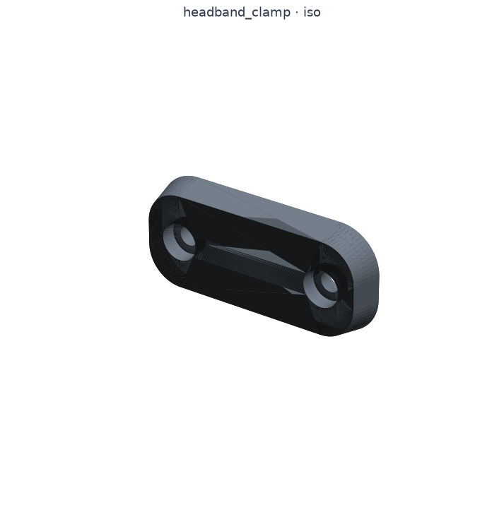 Bow clamp plate, 3D render